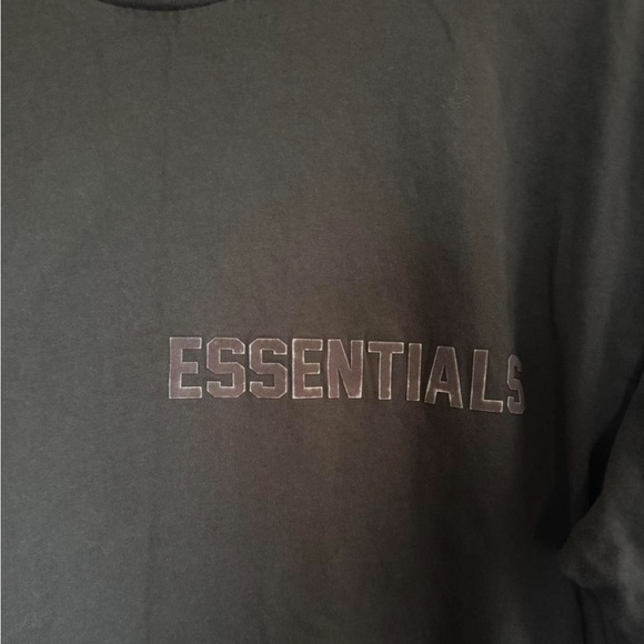 Essentials Charcoal Men's mock neck long sleeve - Picture 3 of 8